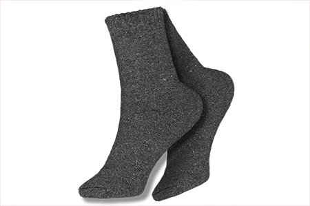 Γυναικείες Ανθρακί Μονόχρωμες Κάλτσες  04271/ATRACITE