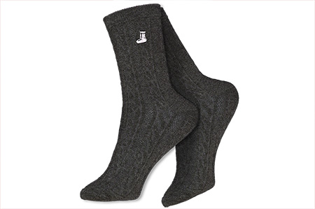 Γυναικείες Ανθρακί Βαμβακερές Κάλτσες  045-248/ATRACITE