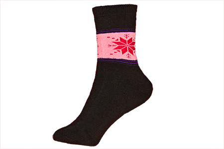 Σετ 12 Ζευγάρια Γυναικείες Χονδρές Κάλτσες Με σχέδιο 9018-2