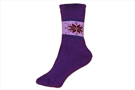 Σετ 12 Ζευγάρια Γυναικείες Χονδρές Κάλτσες Με σχέδιο 9018-2