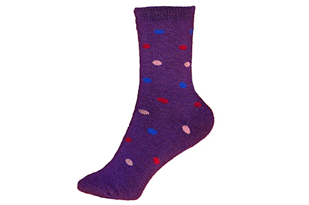 Σετ 12 Ζευγάρια Γυναικείες Χονδρές Κάλτσες Πουά 9018
