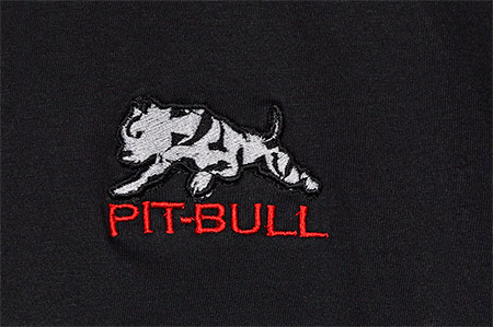 Ανδρικό Βαμβακερό Κοντομάνικο Μαύρο T-shirt Pit-Bull 16221