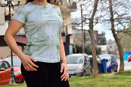 Πράσινο Γυναικείο Tshirt Κοντομάνικο 0121