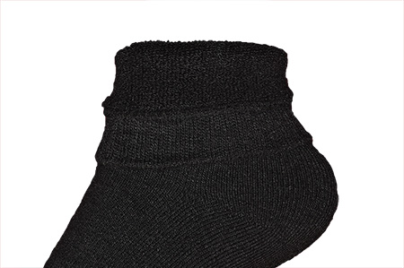 Σετ 3 ζεύγη Μαύρες Μονόχρωμες Γυναικείες Πετσετέ Κάλτσες 0427