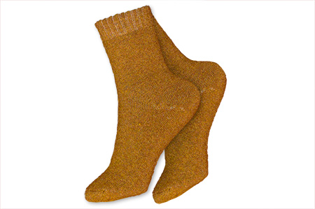 Γυναικείες Κάμελ Μονόχρωμες Κάλτσες  04271/CAMEL